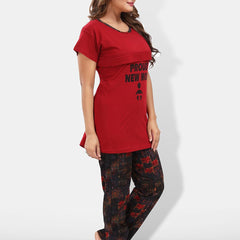 Be You Typography Printed Maternity Night Suit