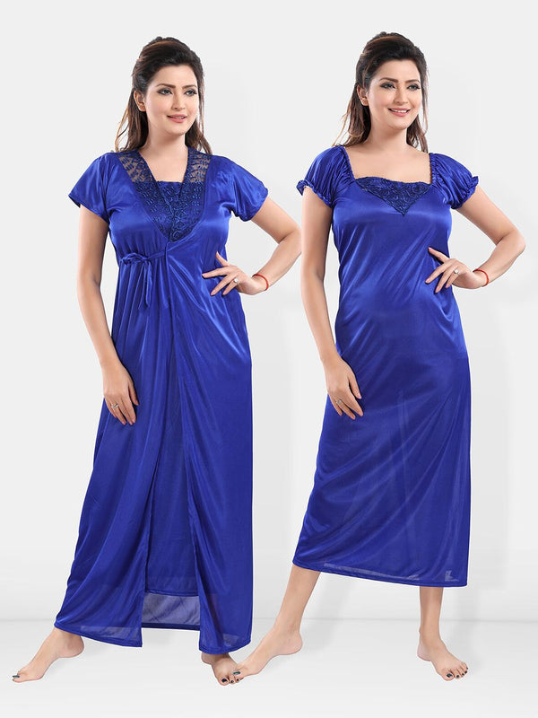 Be You Satin Maxi Nightdress With Robe