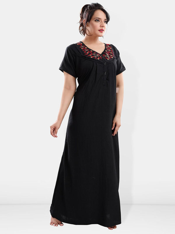 Be You V Neck Maxi Nightdress
