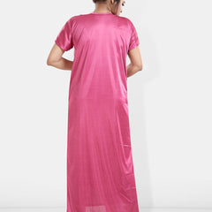 Be You Maxi Satin Wrap Nightdress With Robe