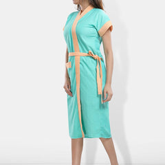 Be You Women Cotton Anti-bacterial Super Soft Bath Robe With Belt