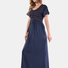 Be You Smocking Maxi Nightdress
