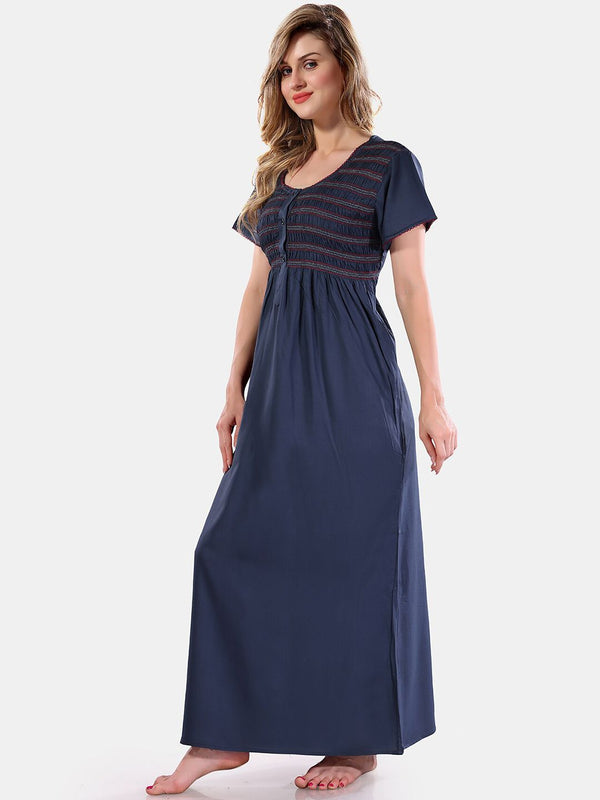 Be You Smocking Maxi Nightdress