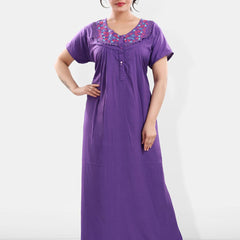 Be You V Neck Maxi Nightdress