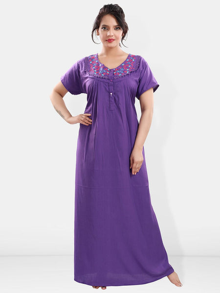Be You V Neck Maxi Nightdress
