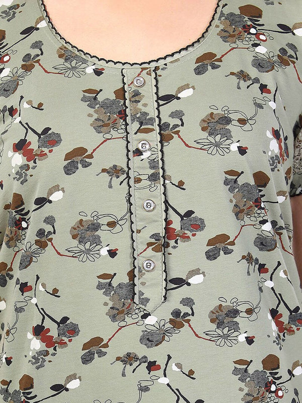 Be You Floral Printed Maxi Nightdress