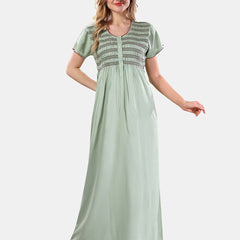 Be You Round Neck Maxi Nightdress
