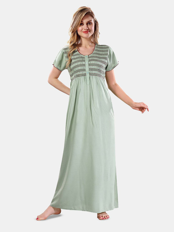 Be You Round Neck Maxi Nightdress