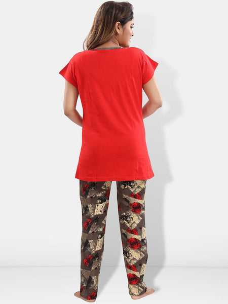 Be You Typography Printed Maternity Night Suit