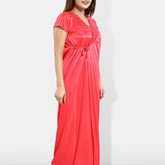 Be You 6 Pieces Satin Maxi Nightdress