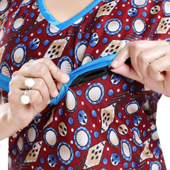 Be You Printed Maternity Maxi Nightdress