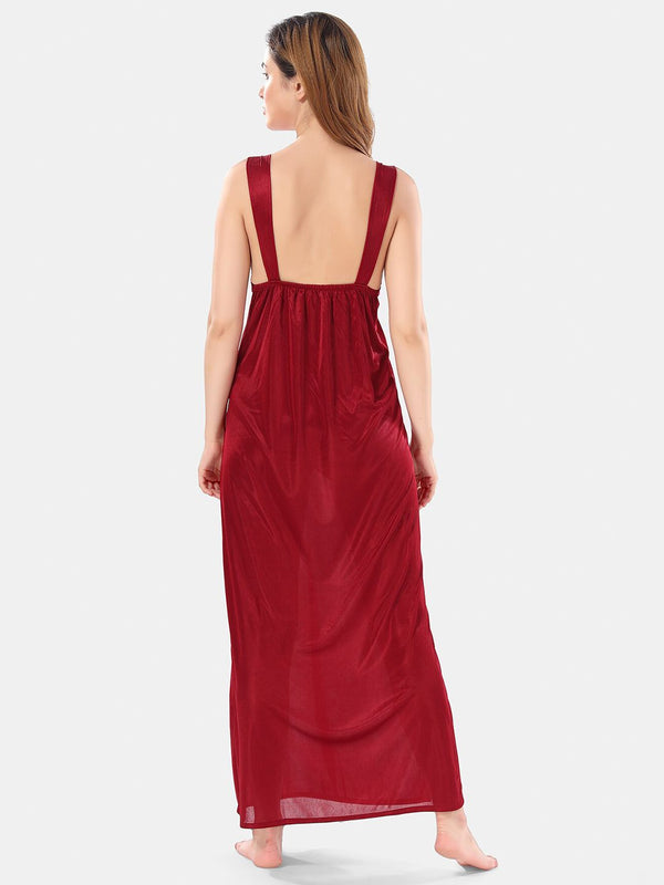 Be You Satin Maxi Nightdress With Robe