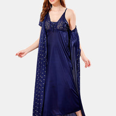 Be You Satin Maxi Nightdress With Robe