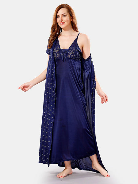 Be You Satin Maxi Nightdress With Robe