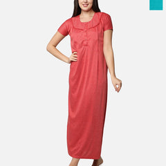 Be You Pack Of 2 Women Striped Maxi Nightdress