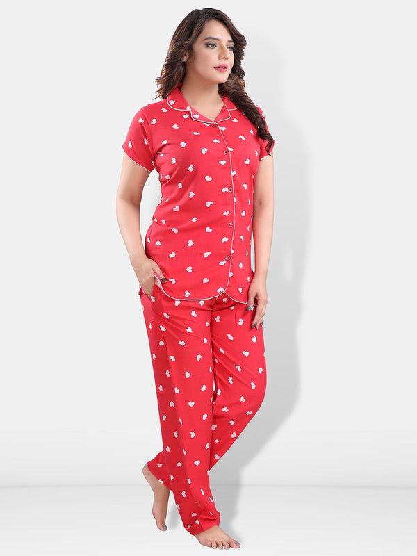 Be You Women Conversational Printed Night suit