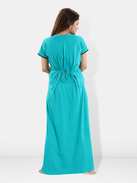 Be You Pack Of 2 Women Striped Maxi Nightdress