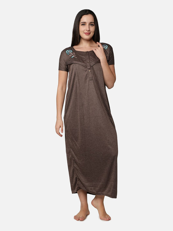 Be You Women Pack Of 2 Striped Maxi Nightdress