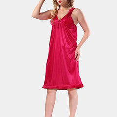 Be You V-Neck Long Sleevs Satin Maxi Nightdress With Robe