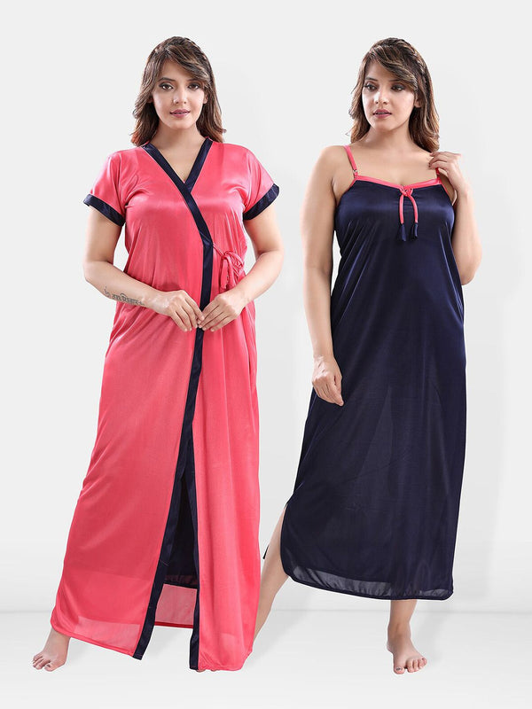 Be You Satin Maxi Nightdress With Robe