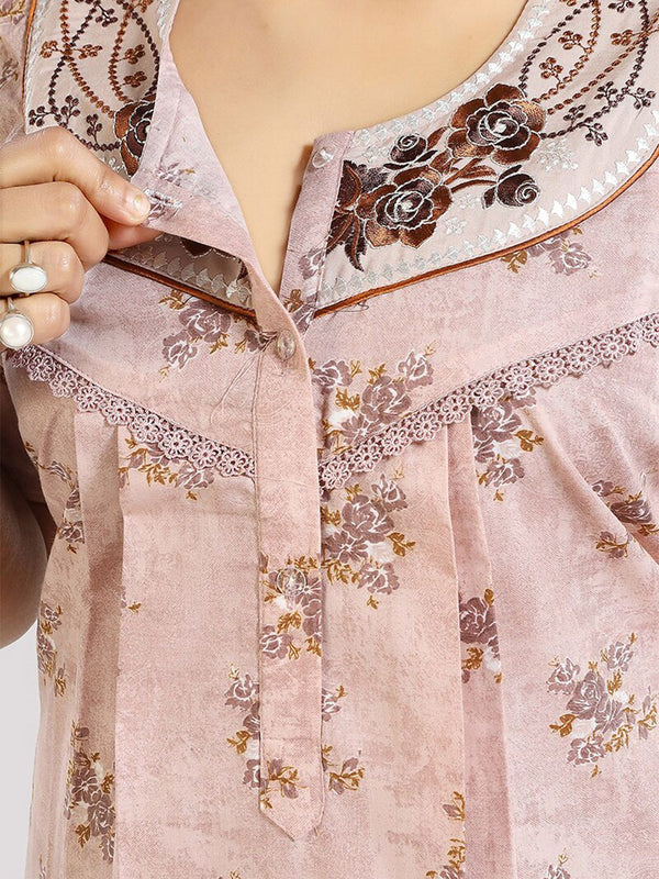 Be You Floral Printed Maxi Nightdress