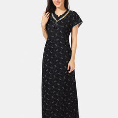 Be You Floral Printed Maxi Nightdress