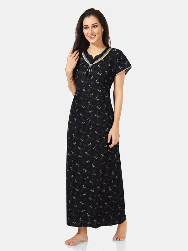 Be You Floral Printed Maxi Nightdress