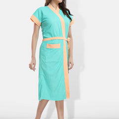 Be You Women Cotton Anti-bacterial Super Soft Bath Robe With Belt