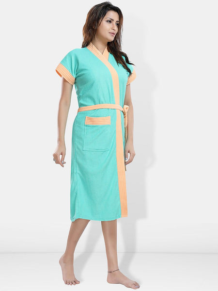 Be You Women Cotton Anti-bacterial Super Soft Bath Robe With Belt