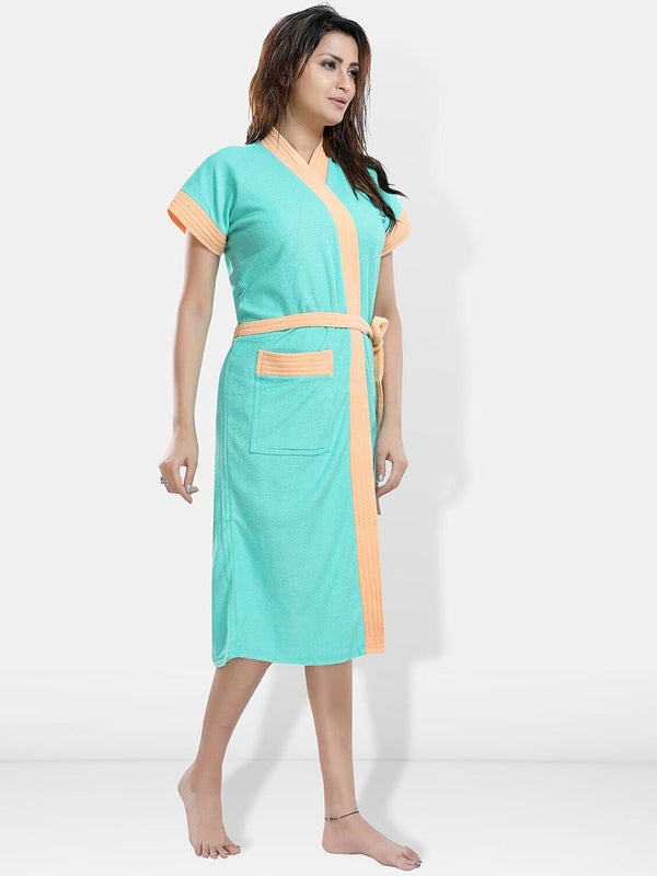 Be You Women Cotton Anti-bacterial Super Soft Bath Robe With Belt