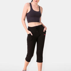 Be You Women Solid Three Fourth-Length Gym Tights