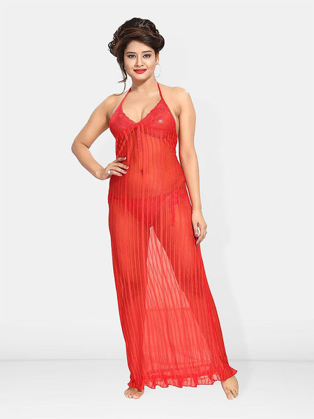 Be You Net Halter Neck Baby Doll with Briefs