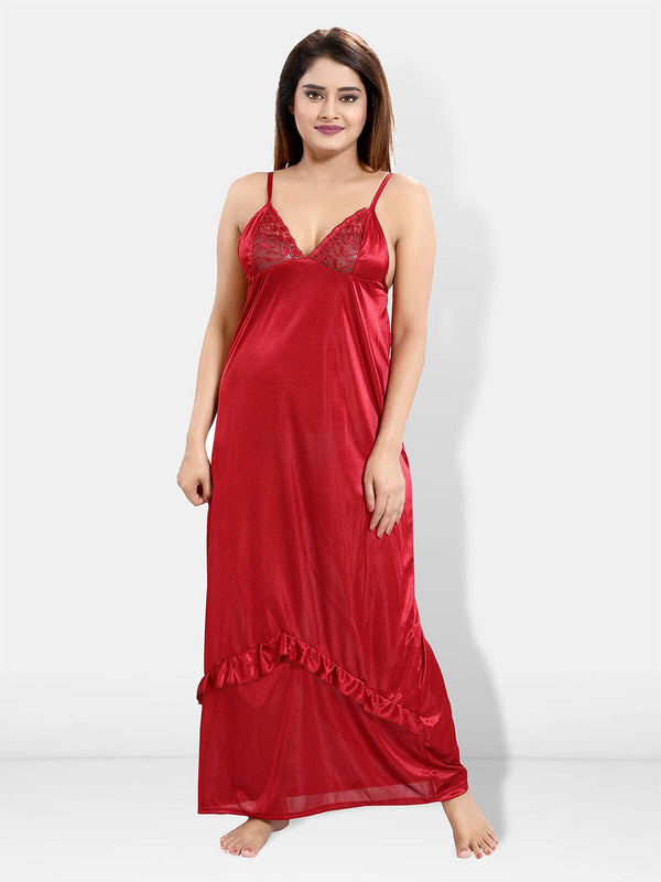 Be You 6 Pieces Satin Nightwear Set