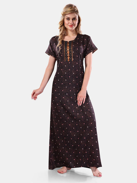 Be You Geometric Printed Maxi Nightdress