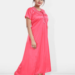 Be You Maxi Satin Wrap Nightdress With Robe