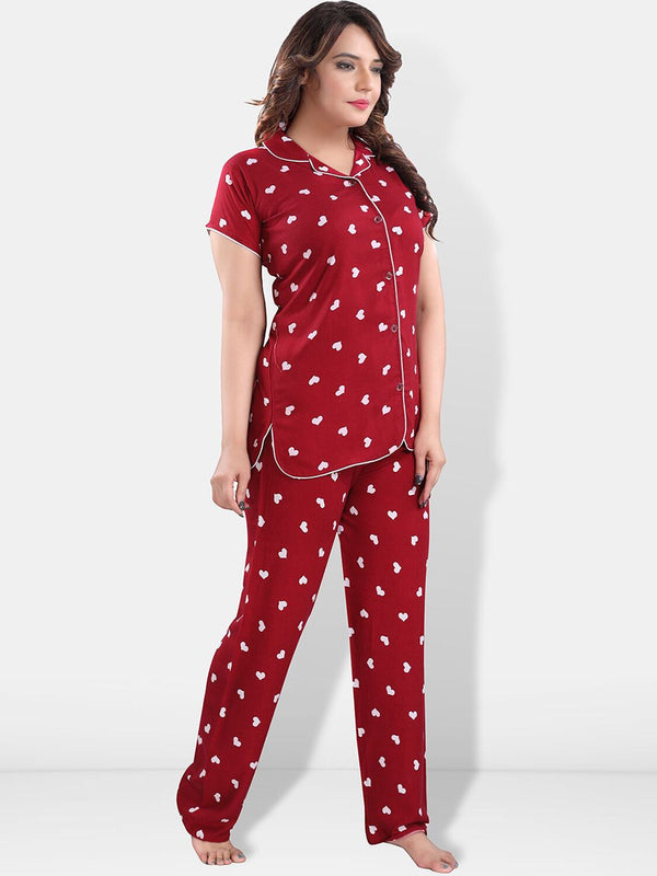 Be You Women Graphic Printed Night suit