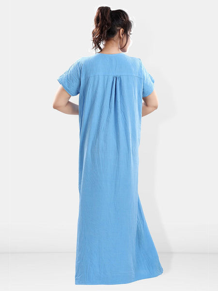 Be You Floral Embroidered Maxi Sweat Nightdress