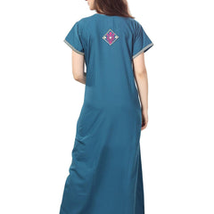 Be You Floral Embroidered Maxi Nightdress