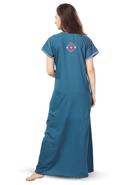 Be You Floral Embroidered Maxi Nightdress