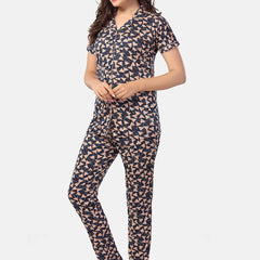 Be You Geometric Printed Night suit