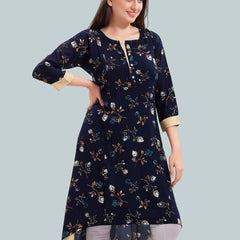 Be You Women Floral Printed A-Line Maternity Kurta