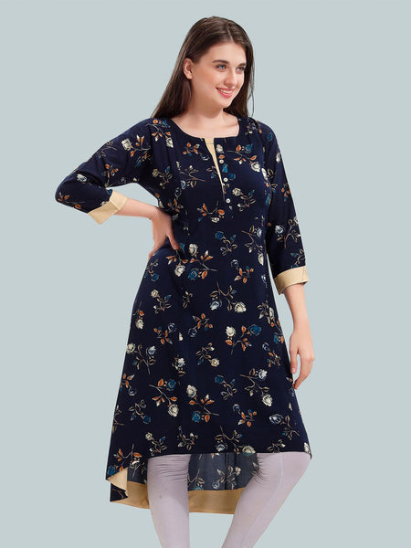 Be You Women Floral Printed A-Line Maternity Kurta