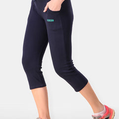 Be You Cotton Solid Three Fourth -Length Tights