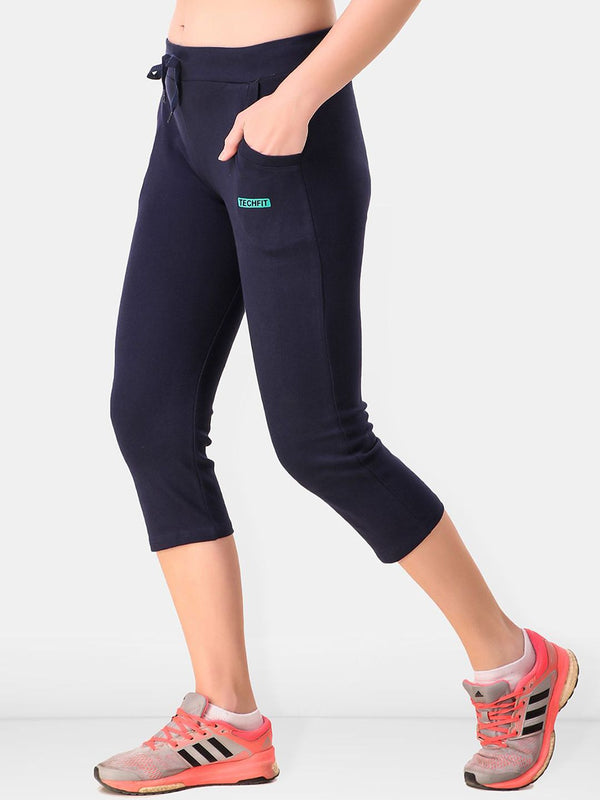 Be You Cotton Solid Three Fourth -Length Tights