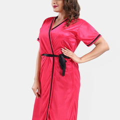 Be You Satin Wrap Nightdress With Robe