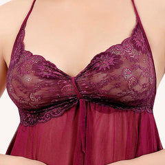 Be You Shoulder Straps Net Baby Doll