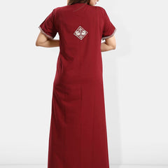 Be You Embroidered Maxi Nightdress