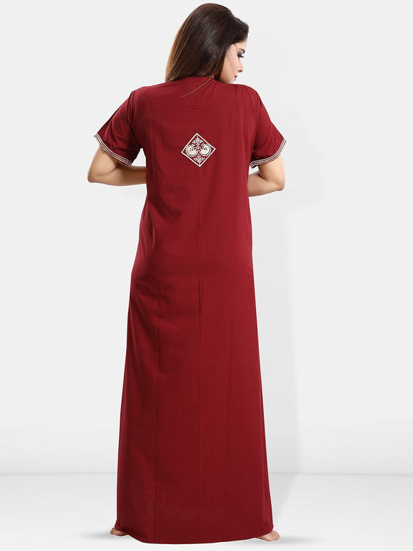 Be You Embroidered Maxi Nightdress
