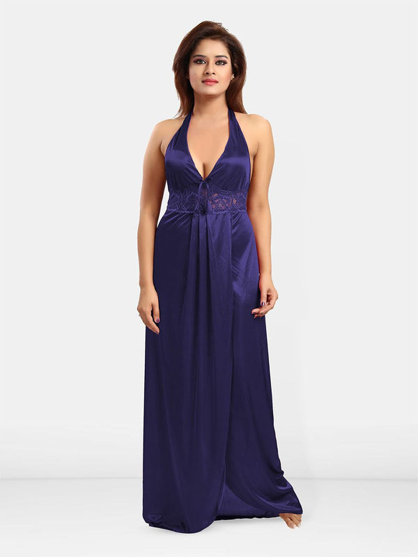 Be You Halter Neck Satin Maxi Nightdress