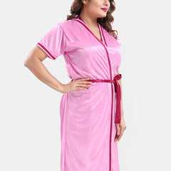 Be You Satin Wrap Nightdress With Robe